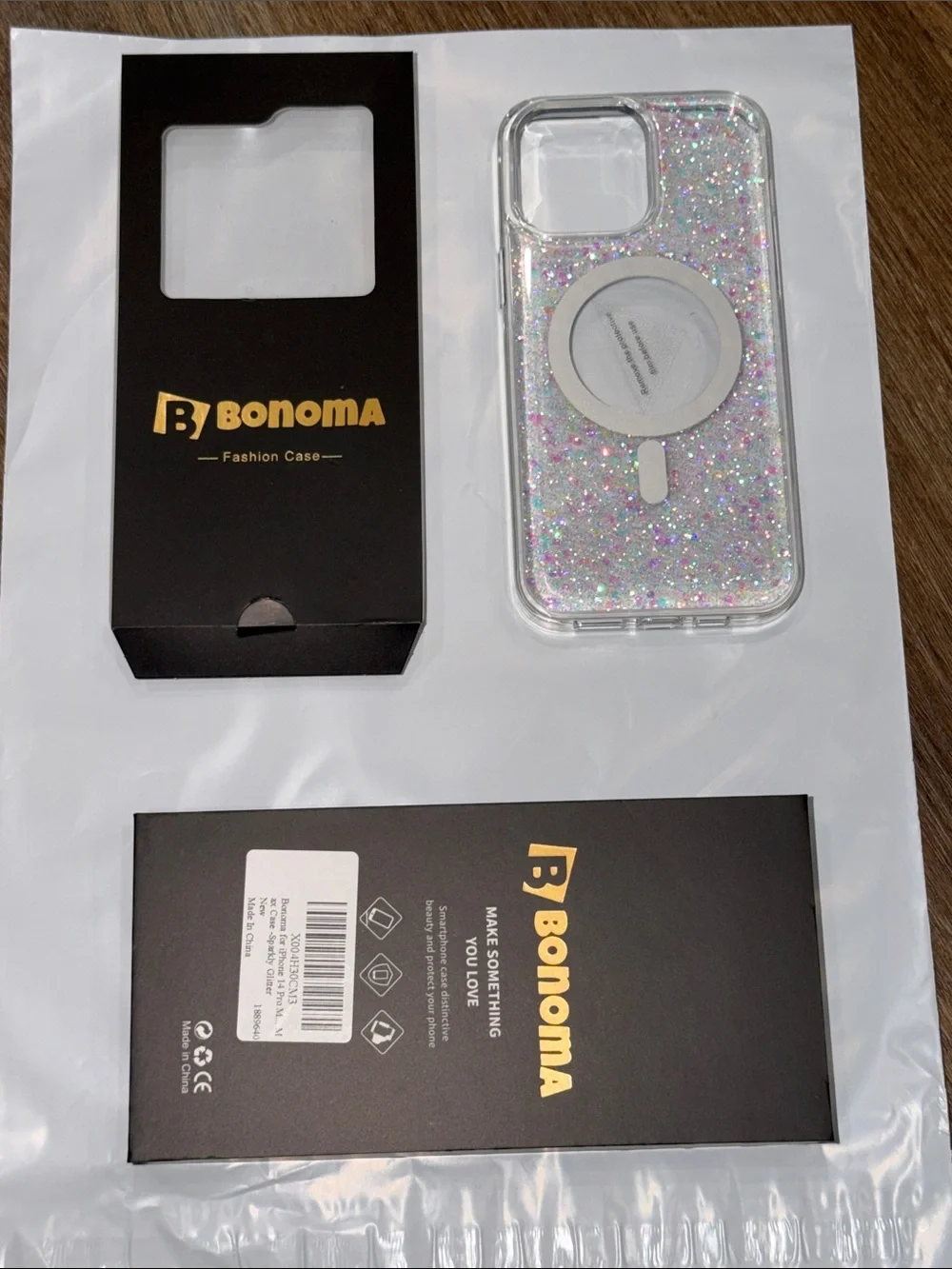 Glitter Clear Phone Case with MagSafe - iPhone 14 ProMax